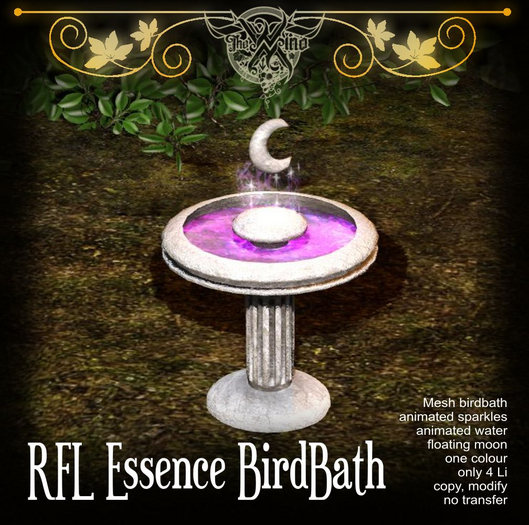 [WM] RFL Essence BirdBath (Released Fantasy Faire 2025)