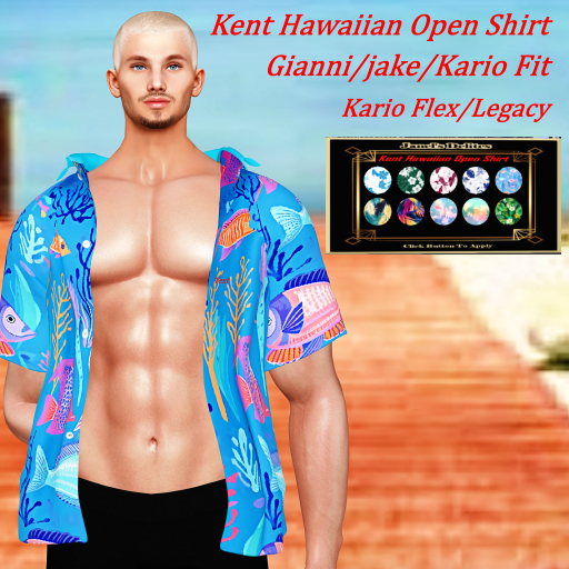 KENT HAWAIIAN OPEN SHIRT