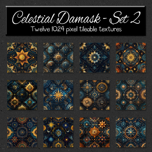 *Wallflowers* Celestial Damask - Set 2