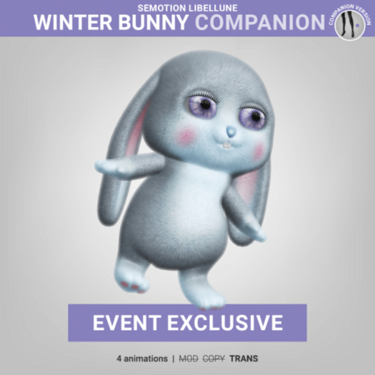 SEmotion Libellune Winter Bunny Companion EXCLUSIVE