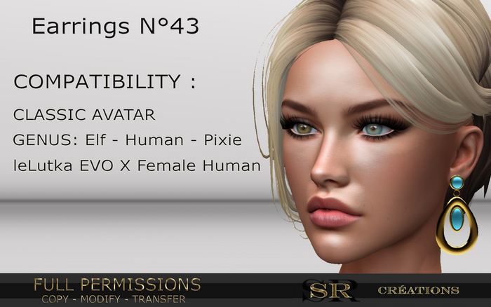 Earrings n 43-Full Permissions Box