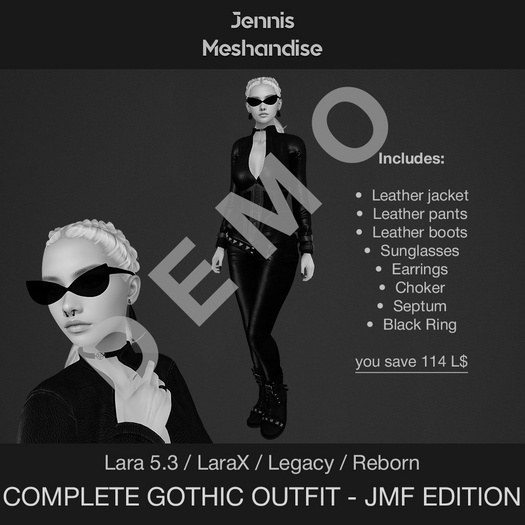 Complete Gothic Outfit - JMF Edition DEMO (add)