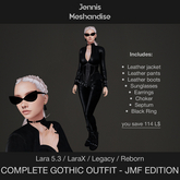 Complete Gothic Outfit | Jacket, Pants, Boots, Accessories | JMF Dark Collection