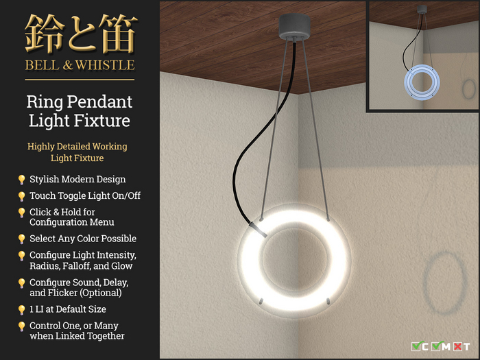 [B&W] Ring Pendant Light
