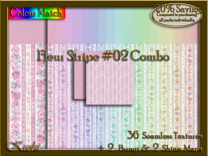 Fleur Stripe #02 COMBO Texture Bundle