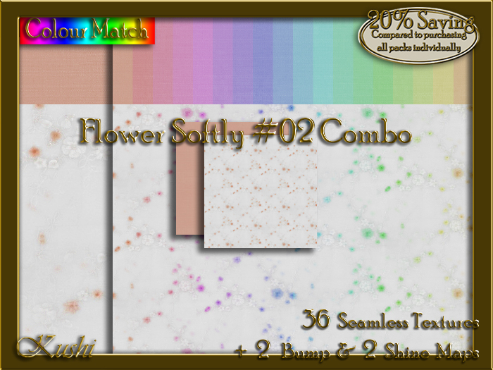 Flower Softly #02 COMBO Texture Bundle