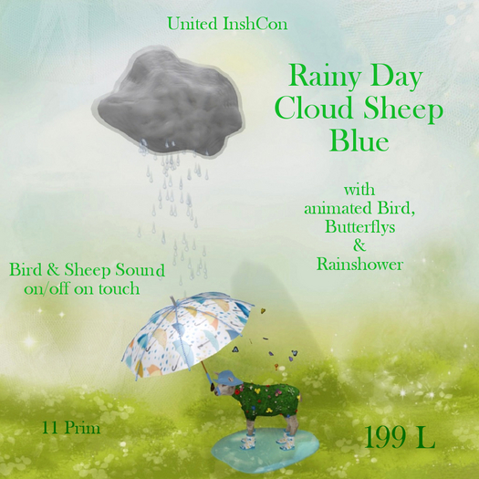*UI* Rainy Day Cloud Lamb Blue v