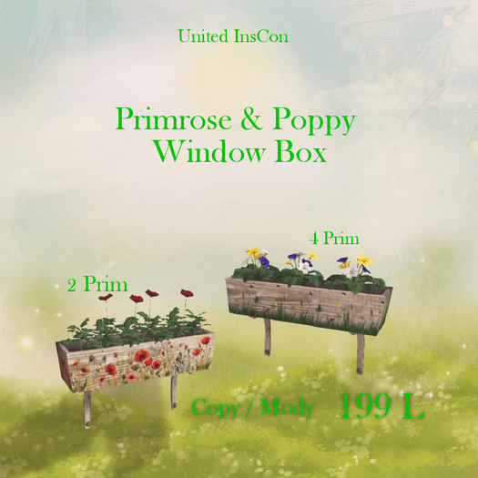 *UI* Primrose & Poppy Window Box v