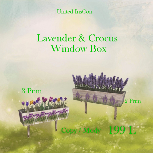*UI* Lavender & Crocus Window Box v