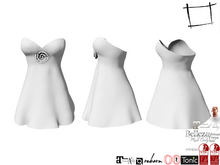 Full Perm Strapless Dress with Flower Slink, Maitreya 5.3 LaraX, Belleza, Ocacin Stnd, Tonic, Legacy, Ebody Reborn