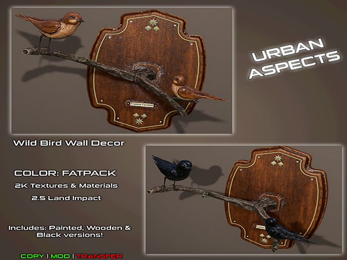 [UA] - Wildbird Wall Decor - FATPACK 
