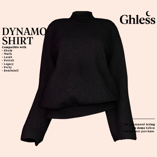 Ghless. Dynamo Shirt -  Black