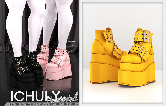 ICHULY. Nevermind : Boots - Yellow