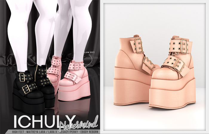 ICHULY. Nevermind : Boots - Peach