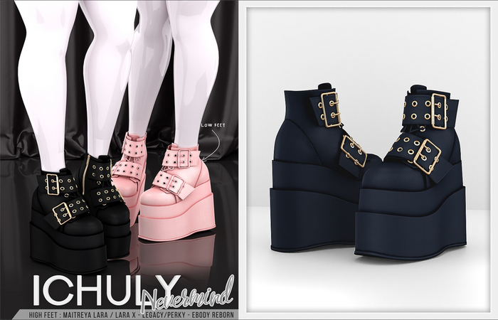 ICHULY. Nevermind : Boots - Indigo