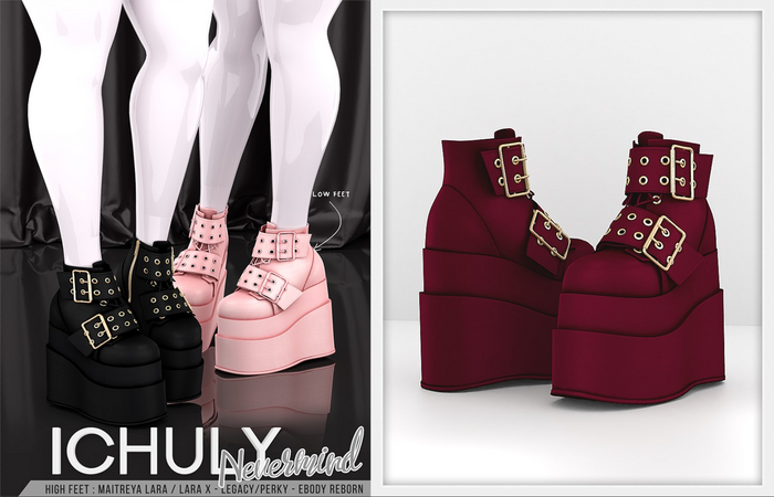 ICHULY. Nevermind : Boots - Burgundy