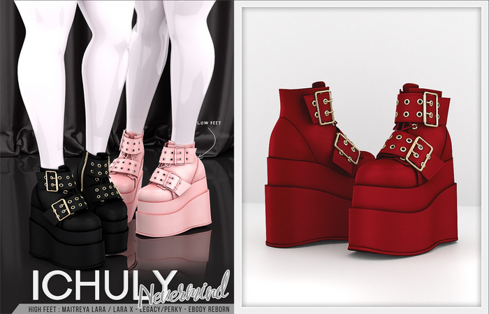 ICHULY. Nevermind : Boots - Red
