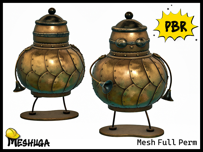 Meshuga PBR Steampunk Robot Looter FULL PERM MESH