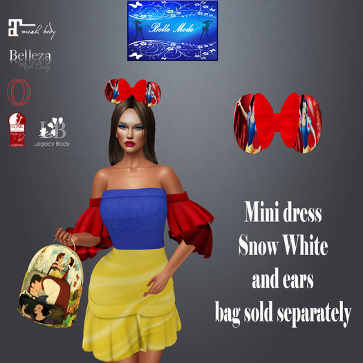 Bm Snow White dress  HUD (ADD TO UNPACK)