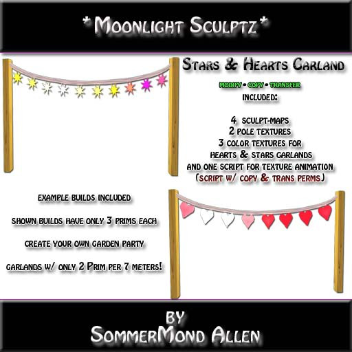 *MS* Stars&Hearts Garland FULL-PERM Sculpt