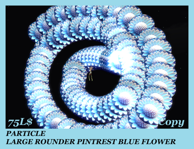 PARTICLE LARGE ROUNDER BLUE FLOWER