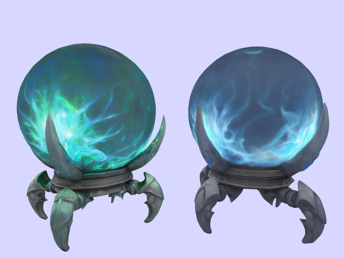 Set of 2 Orb Crystal Ball FULL PERM