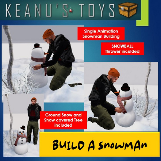 Build a Snowman Set with Scene and Snowball Thrower