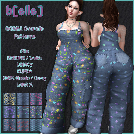 b[ELLE] Bobbi Overalls Patterns (UP)
