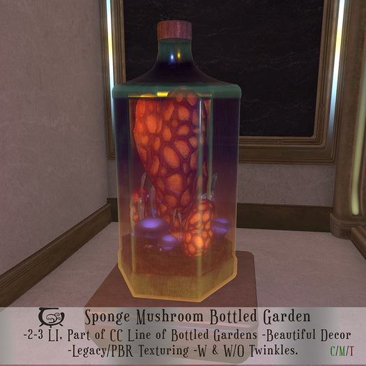 [CC] Sponge Mushroom Bottled Garden