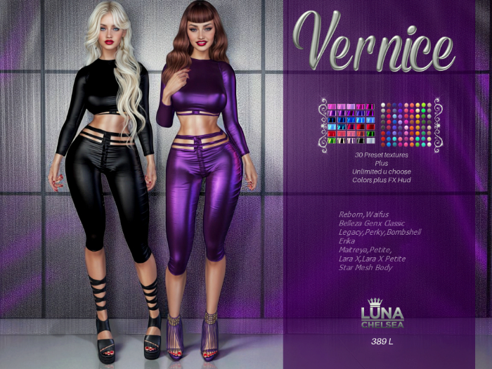 Vernice Capris Outfit. Fatpack
