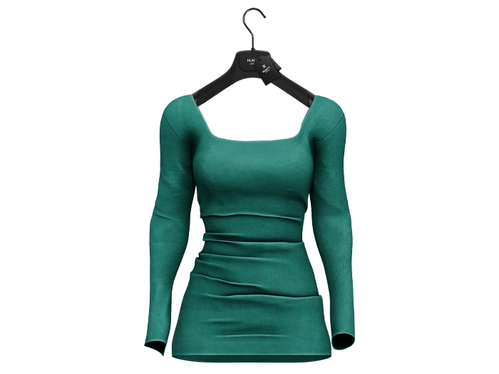 [HUNTT] - Janet Mini Dress - Emerald