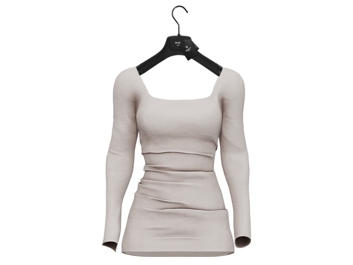 [HUNTT] - Janet Mini Dress - Cream