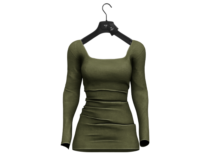 [HUNTT] - Janet Mini Dress - Army