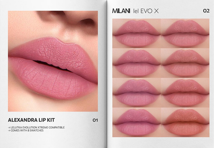 MILANI - "ALEXANDRA" LIP KIT / DEMO