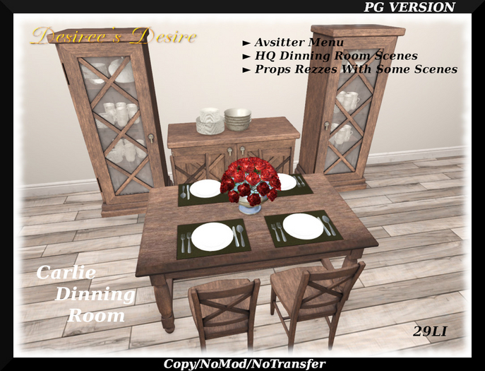  Carlie Dinning Room Set