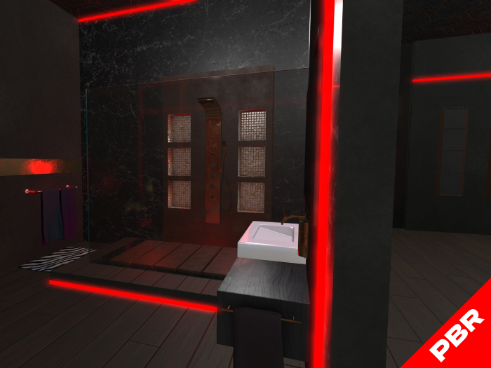 CYBERPUNK LOFT furniture pack - bathroom