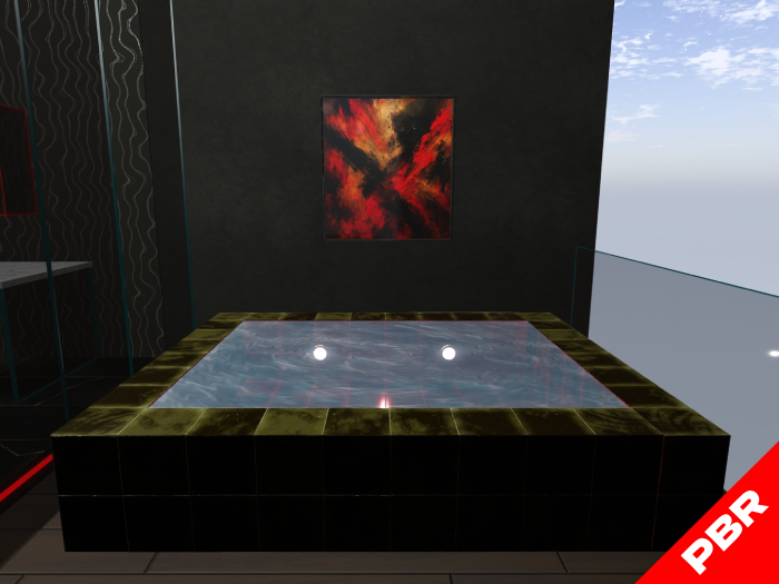 PBR CYBERPUNK LOFT furniture pack - terrace 