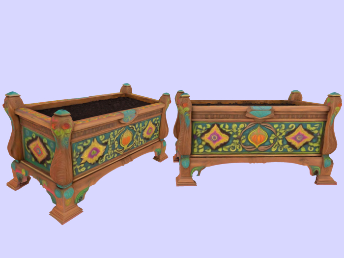 Boho Rectangle Planter Box FULL PERM