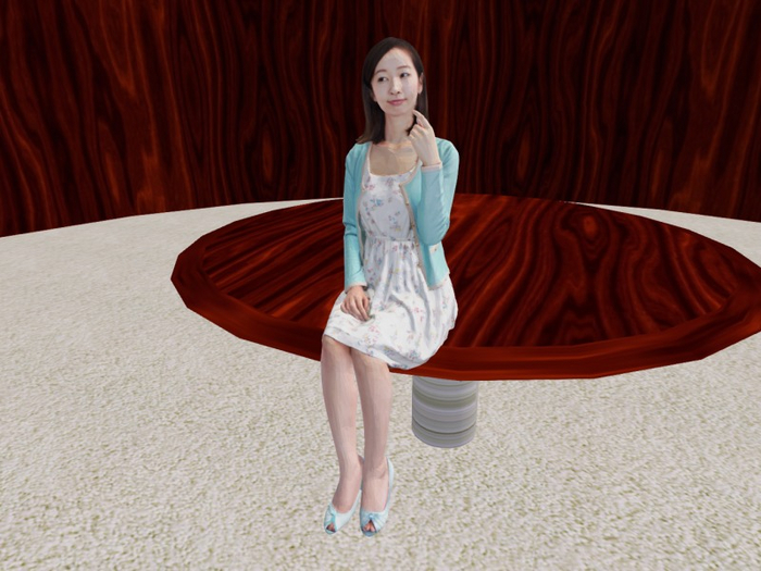 TM Lady Aya - 3D Person - Sitting 