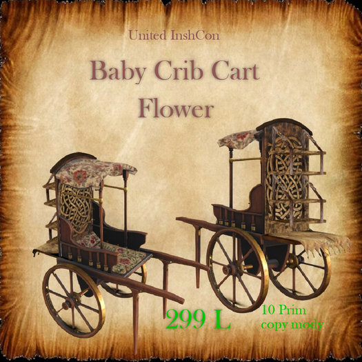 *UI* Baby Crib Cart Flower v