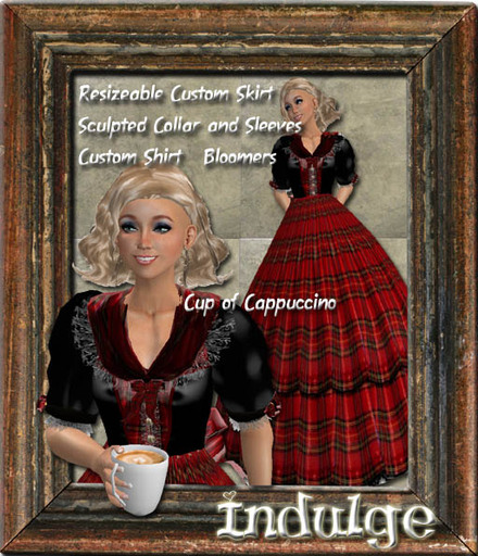 Shabby Chic Indulge Resizeable Vintage Victorian Western Steampunk Dress