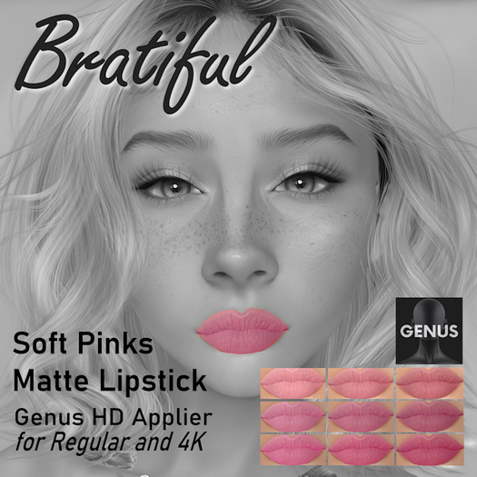Soft Pinks Matte Lipstick (Genus Applier)