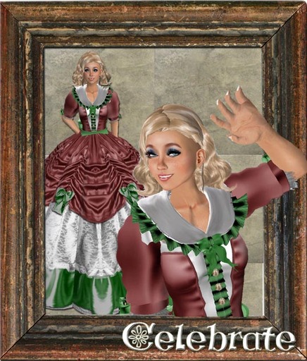 Shabby Chic Celebrate Resizeable Vintage Ballroom Dress