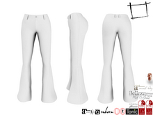 WC1495 Retro Bell Bottom Jeans Pants FITMESH