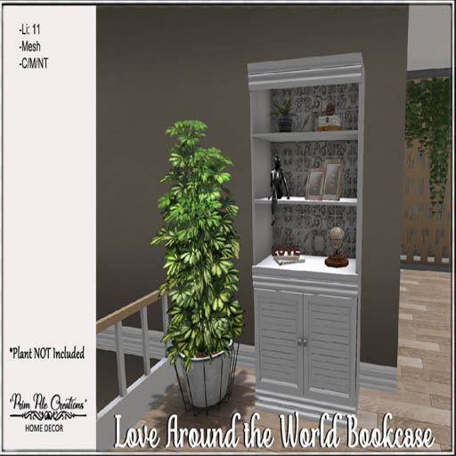 ~PPC~ Love Around the World Bookcase