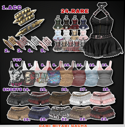 24.DAMI.MIYABI GACHA #DRESS(e.body) RARE