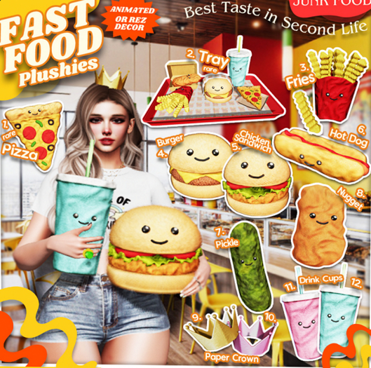 1- Junk Food - Pizza Plushie RARE