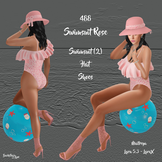 488 Swimsuit Rose - LaraX