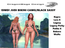 !DMD! JUDI BIKINI CAMO/BLACK SASSY