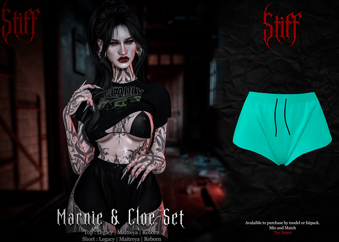Stiff - Cloe Short - Cyan